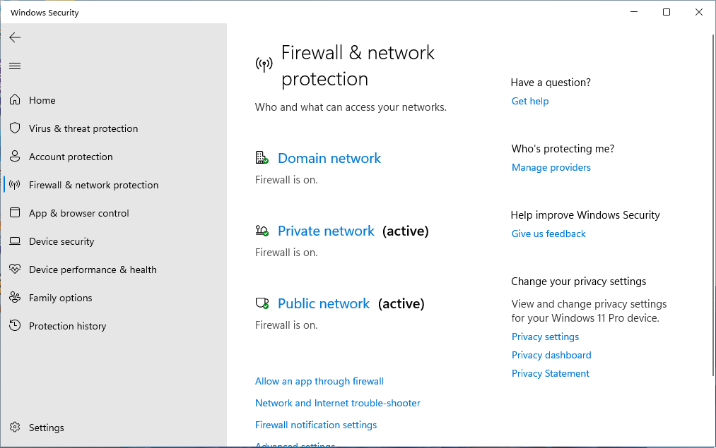 Visual Reference: Block Non Tan Incoming Network Traffic On Windows
